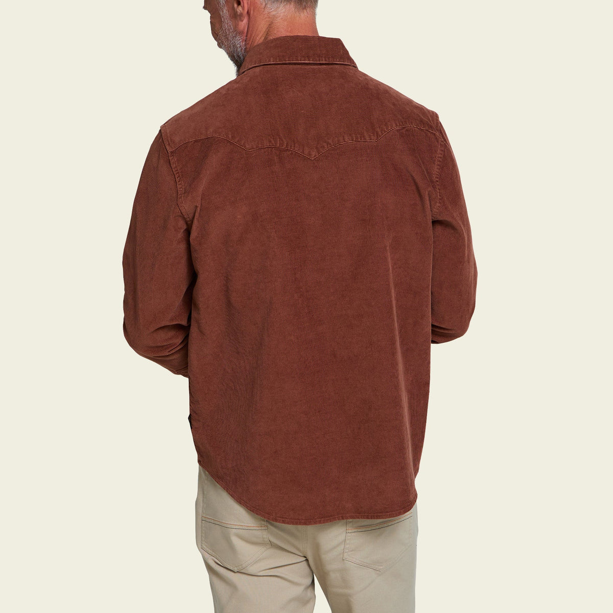 Howler Bros | Banning Corduroy Snapshirt | Mink Brown