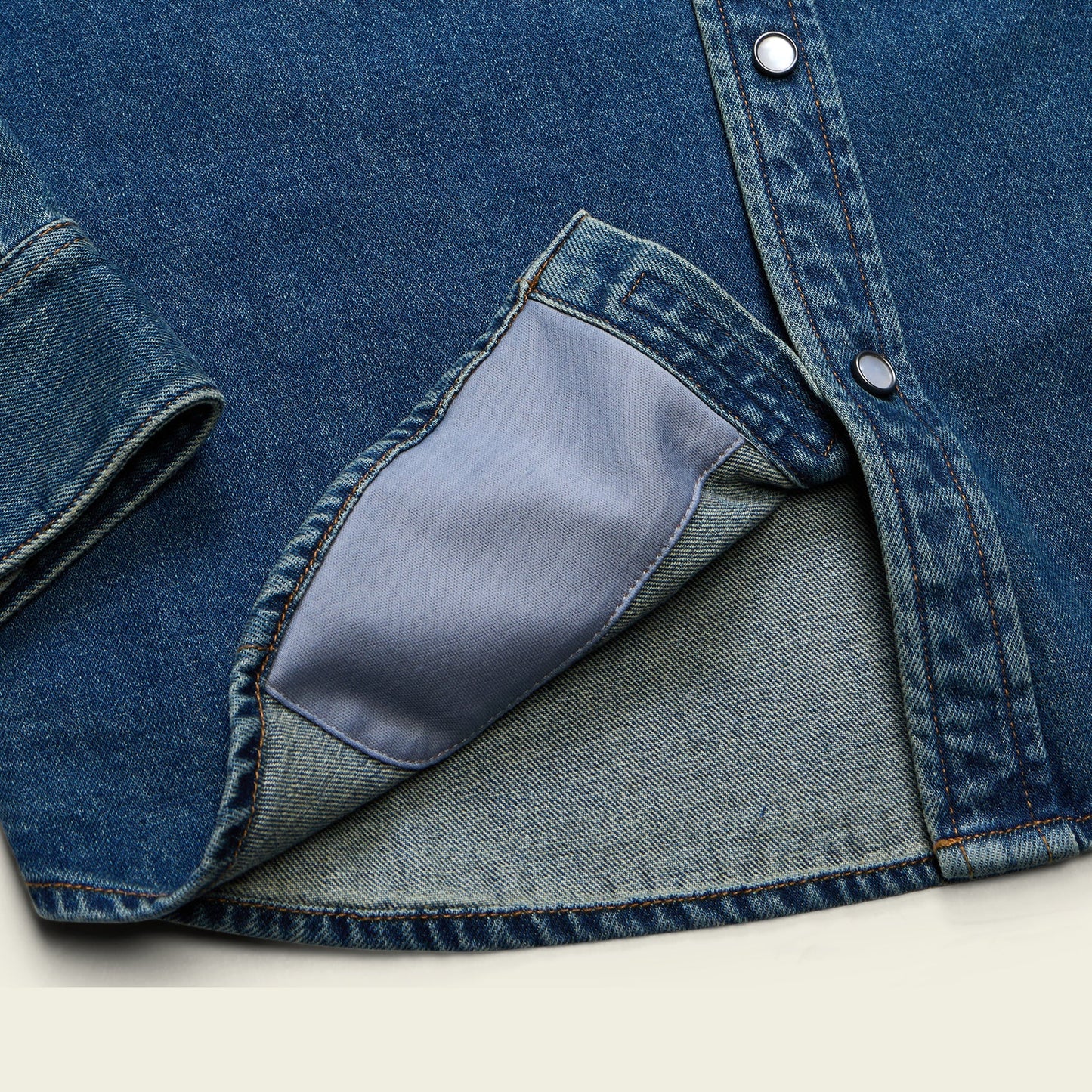 Howler Bros | Dust Up Denim Snapshirt | Bolan Classic Wash