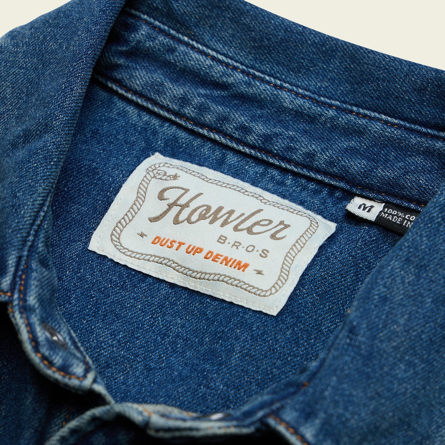 Howler Bros | Dust Up Denim Snapshirt | Bolan Classic Wash