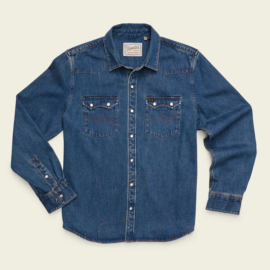 Howler Bros | Dust Up Denim Snapshirt | Bolan Classic Wash