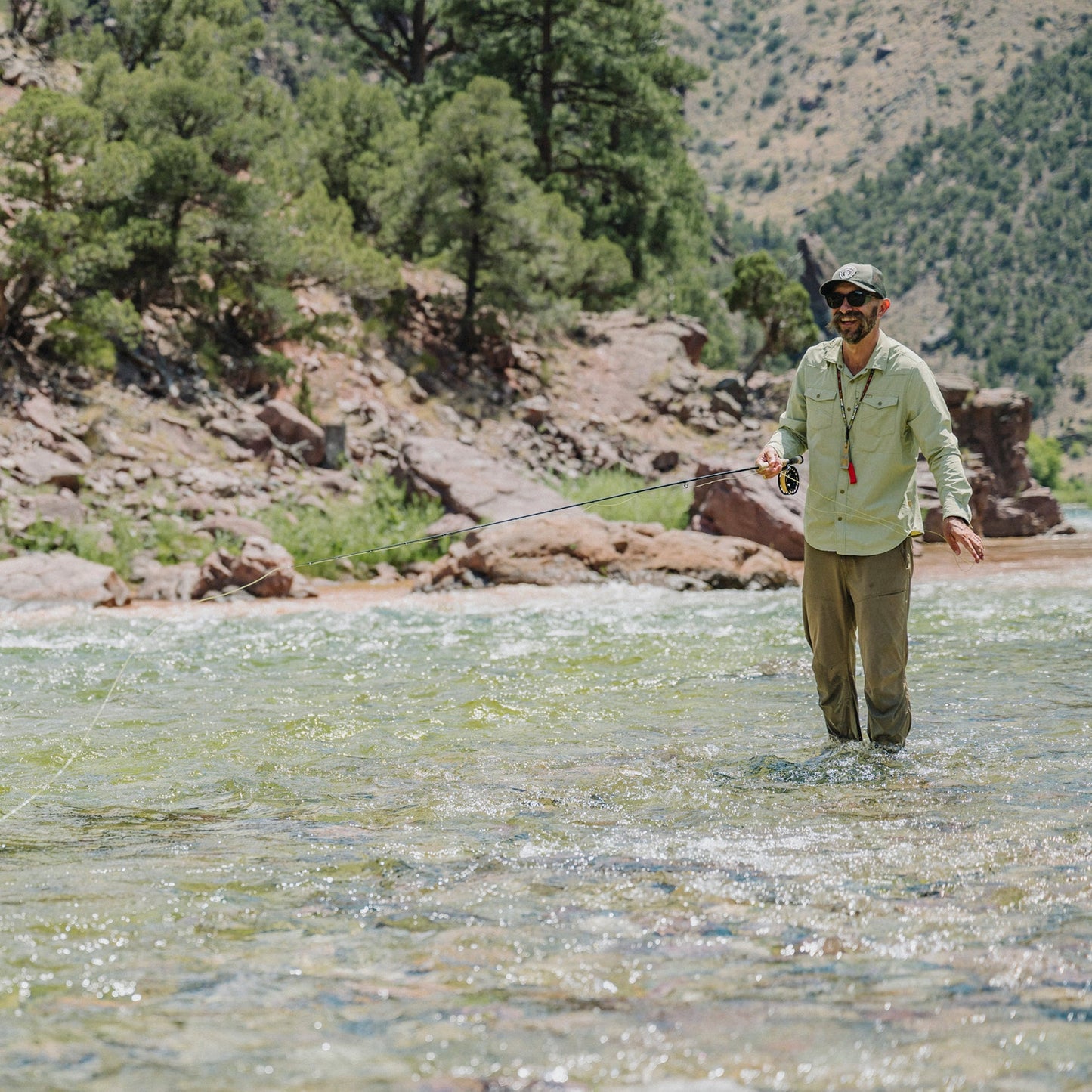 Howler Bros | Emerger Tech Long Sleeve | Fog Green