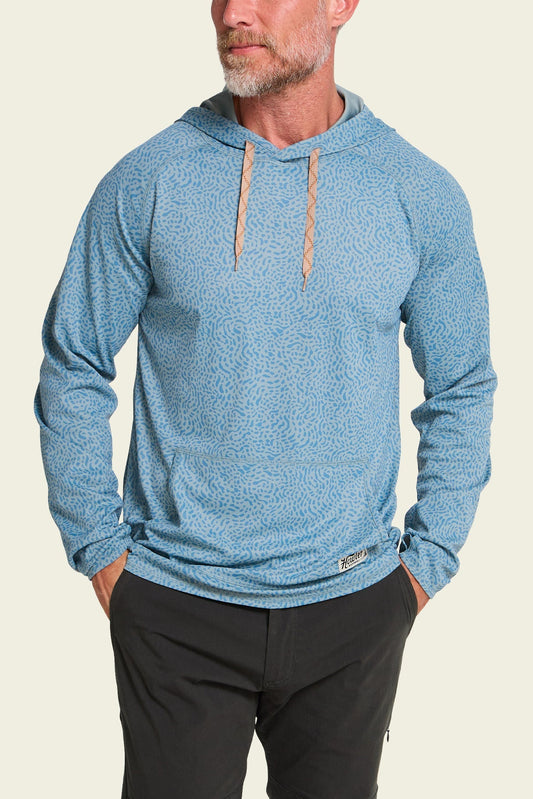 Howler Bros | Loggerhead Hoodie Pond Patterns | Blue