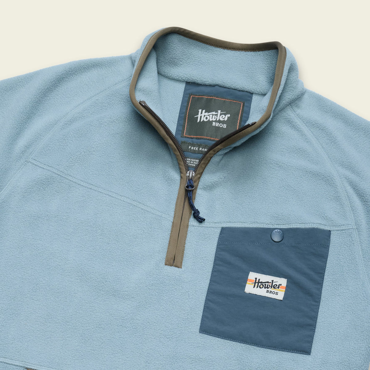 Howler Bros | Free Range Fleece Pullover | Iron Blue