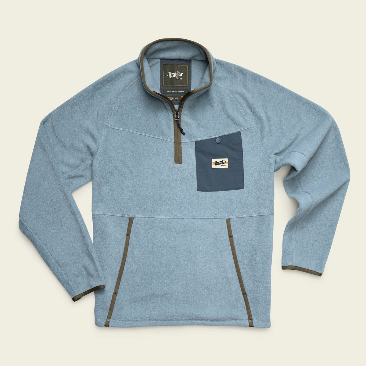 Howler Bros | Free Range Fleece Pullover | Iron Blue