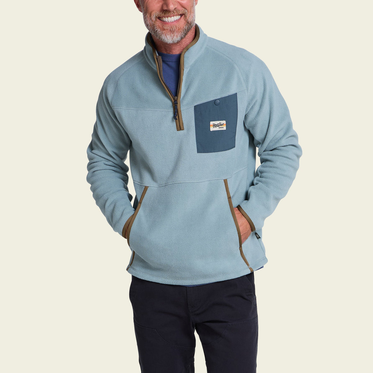 Howler Bros | Free Range Fleece Pullover | Iron Blue
