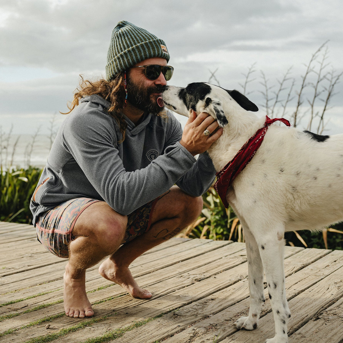 Howler Bros | Palo Duro Fleece Hoodie | Deep Grey Heather
