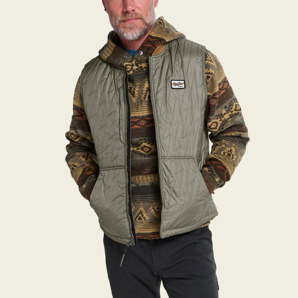 Howler Bros | Voltage Quilted Vest | Vetiver