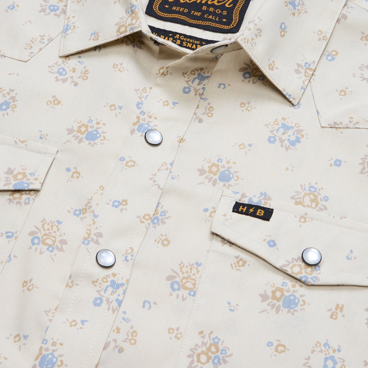 Howler Bros | H Bar B Bouquets Snap Shirt | Beige