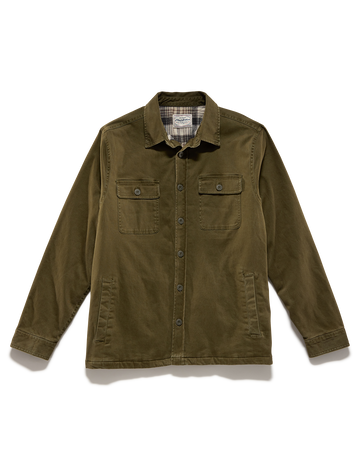 Flag and Anthem Dunn Stretch Flannel Lined Jacket - Olive