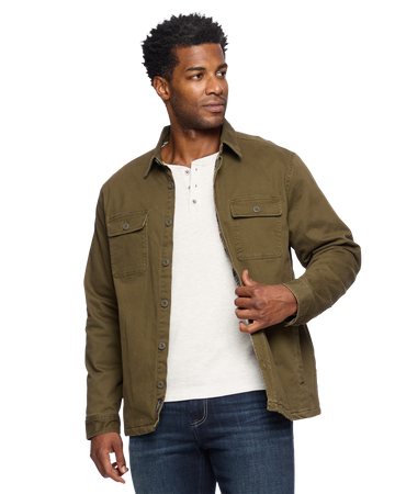 Flag and Anthem Dunn Stretch Flannel Lined Jacket - Olive