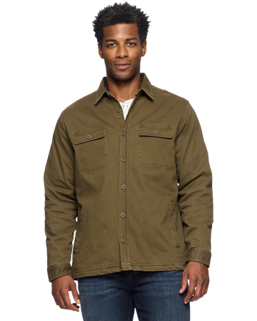 Flag and Anthem Dunn Stretch Flannel Lined Jacket - Olive