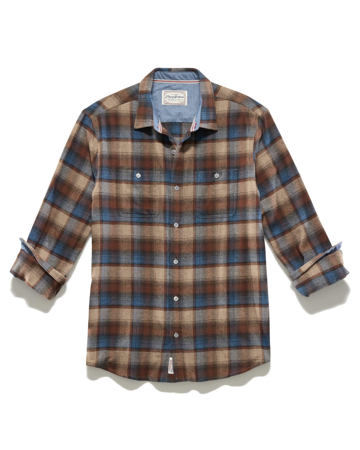 Flag and Anthem Ritter Flannel Shirt - Brown