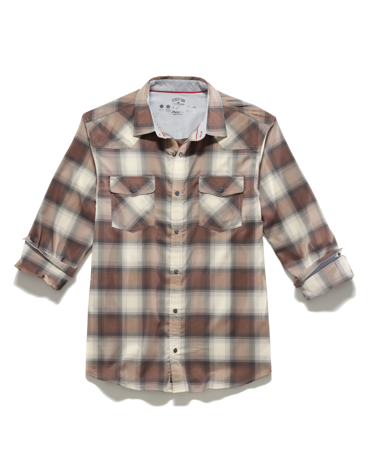 Flag & Anthem Desert Son Performance Western Shirt - Brown