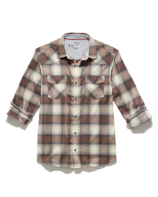 Flag & Anthem Desert Son Performance Western Shirt - Brown