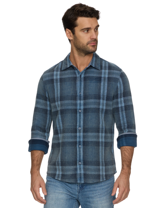 Flag & Anthem | Brundidge Vintage Washed Shirt | Blue