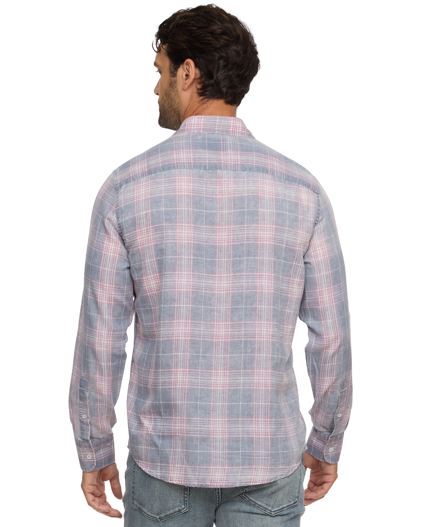 Flag & Anthem | Ladonia Vintage Washed Shirt | Navy/Mauve