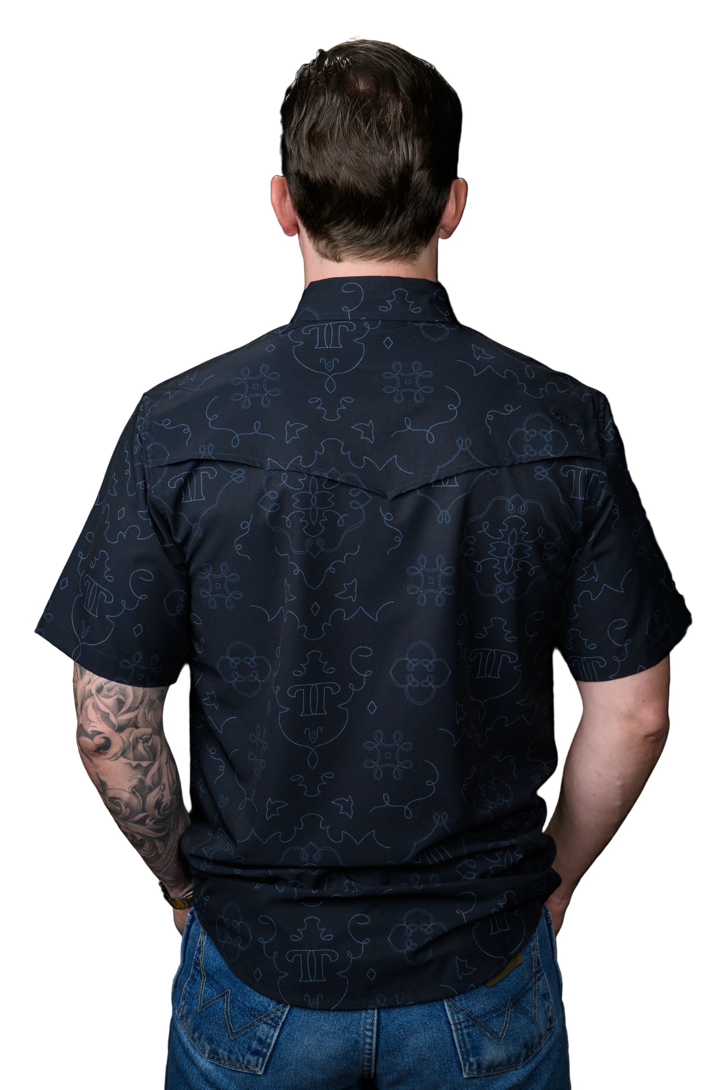 Ferrell | The Carson in Black | Short Sleeve Snap Shirt