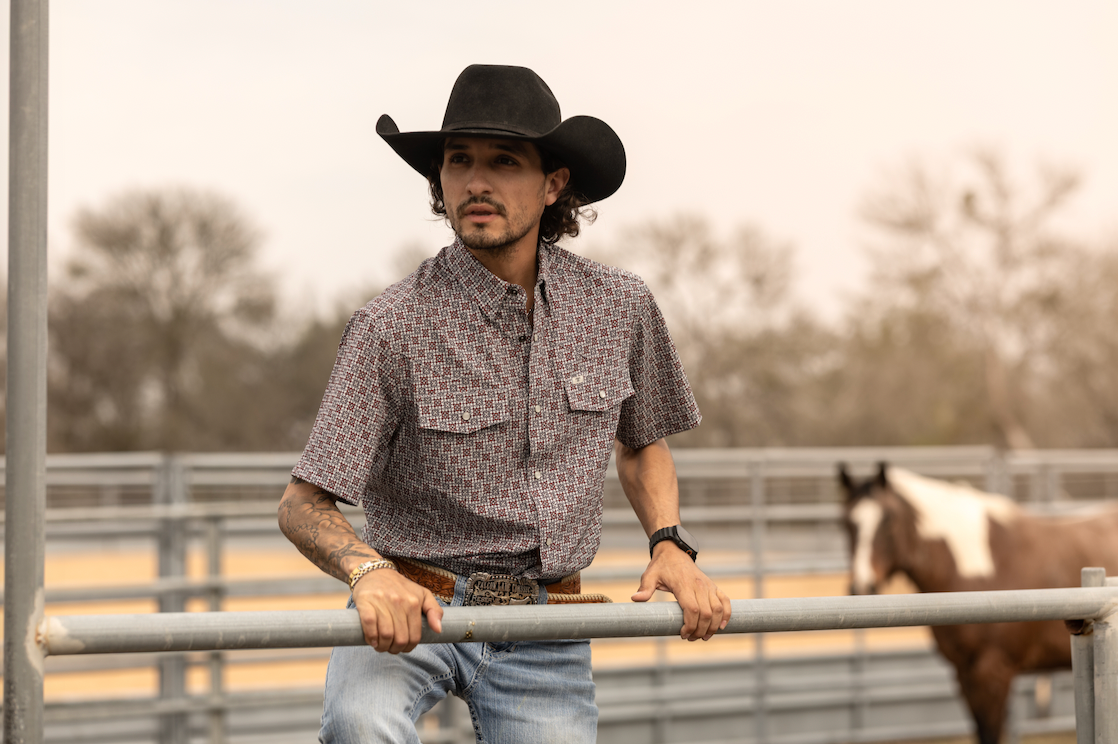 Ferrell | The Colton in Red | Short Sleeve Snap Shirt