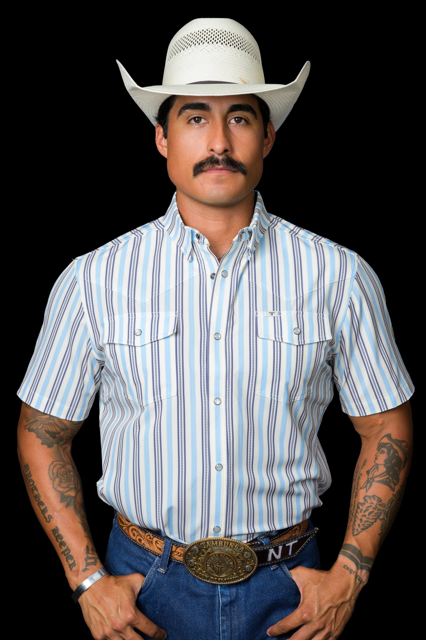 Ferrell | The Jake in Blue | Short Sleeve Snap Shirt