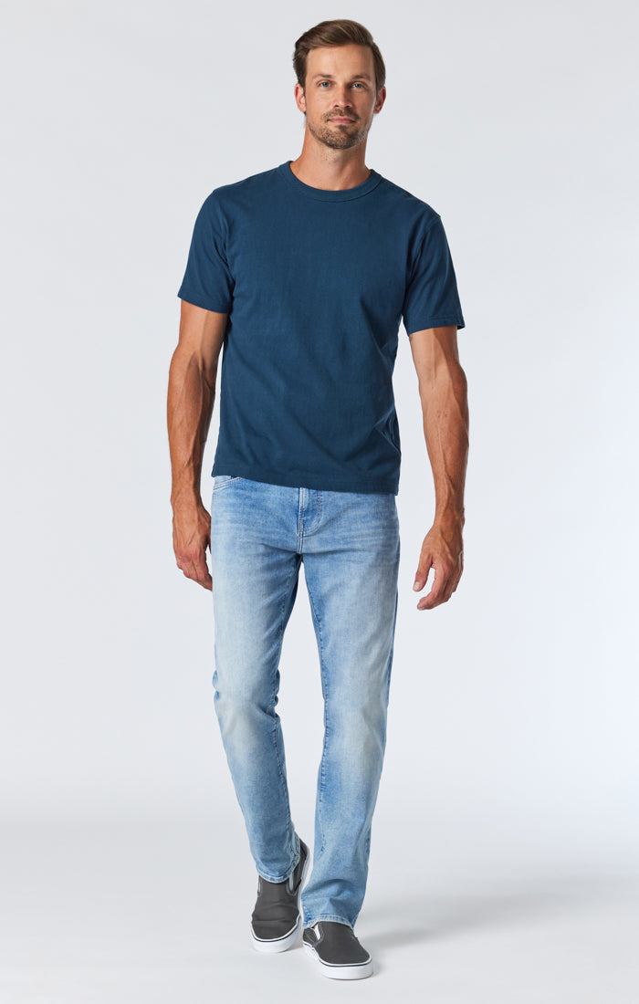 Mavi Zach Straight Leg Jeans | Light Foggy Feather Blue