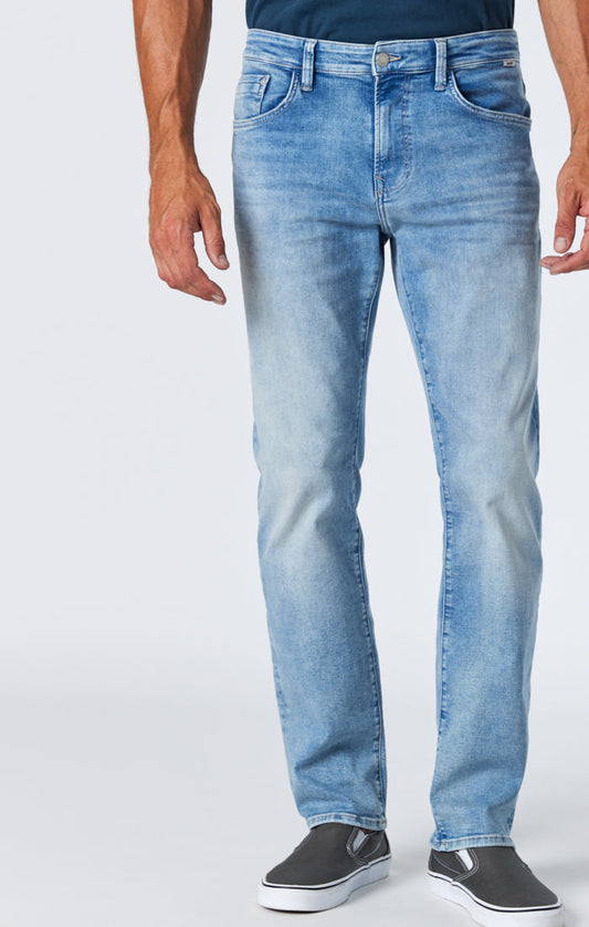 Mavi Zach Straight Leg Jeans | Light Foggy Feather Blue