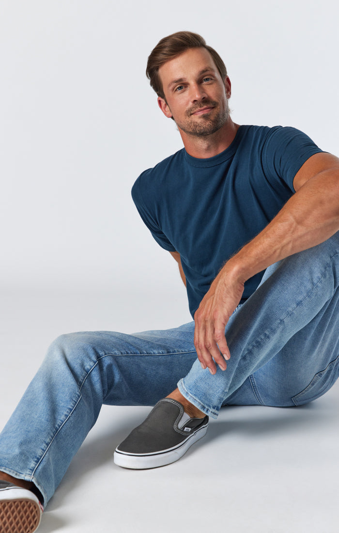 Mavi Zach Straight Leg Jeans | Light Foggy Feather Blue