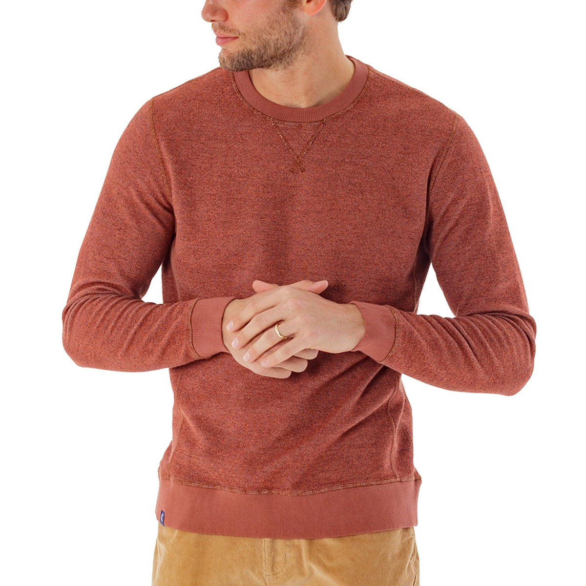 Criquet | French Terry Crewneck Sweatshirt | Rust