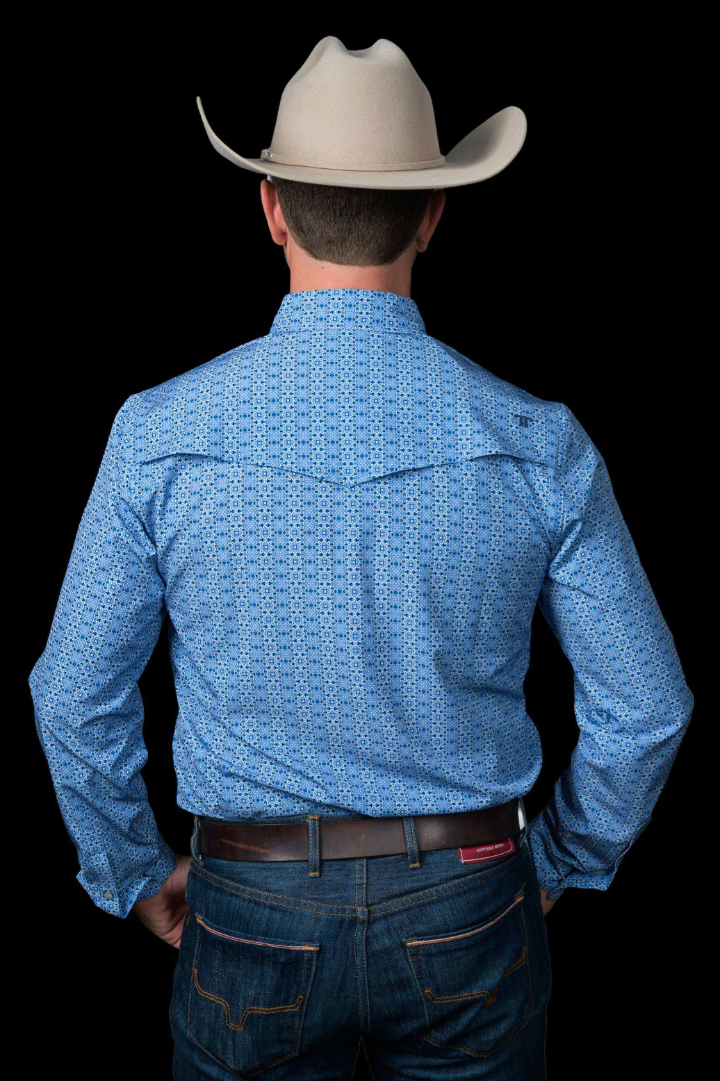 Ferrell | The Jesse | Long Sleeve Snap Shirt | Blue