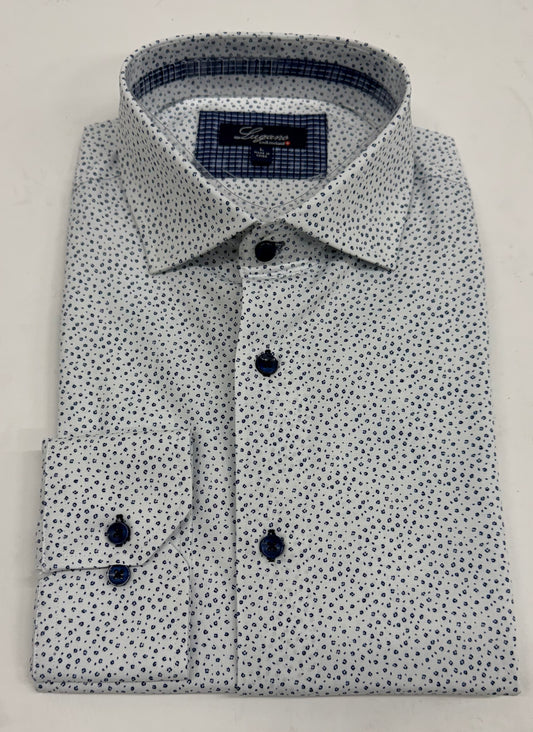 Lugano | Specks Dress Shirt | Blue