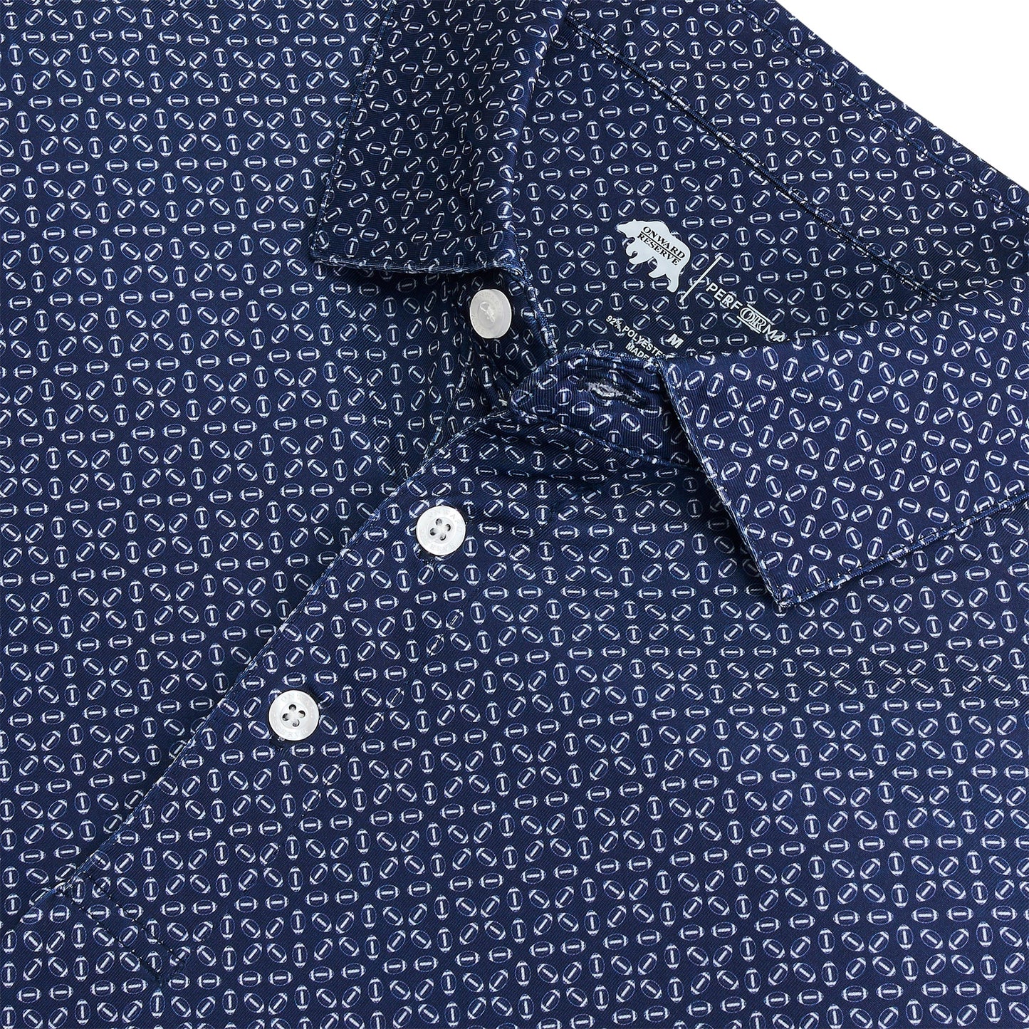 Onward Reserve Gameday Printed Performance Polo - Navy