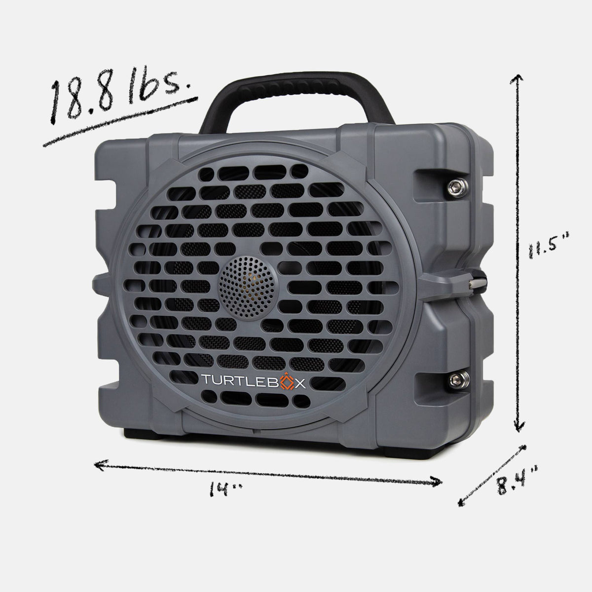 Turtlebox Grande Speaker - Grey