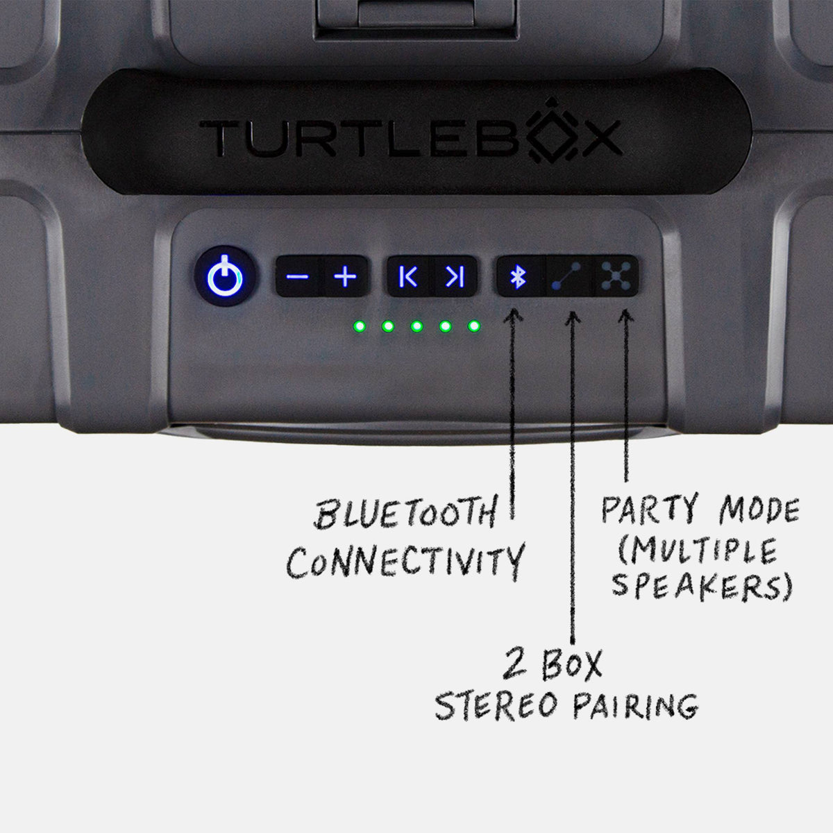 Turtlebox Grande Speaker - Grey