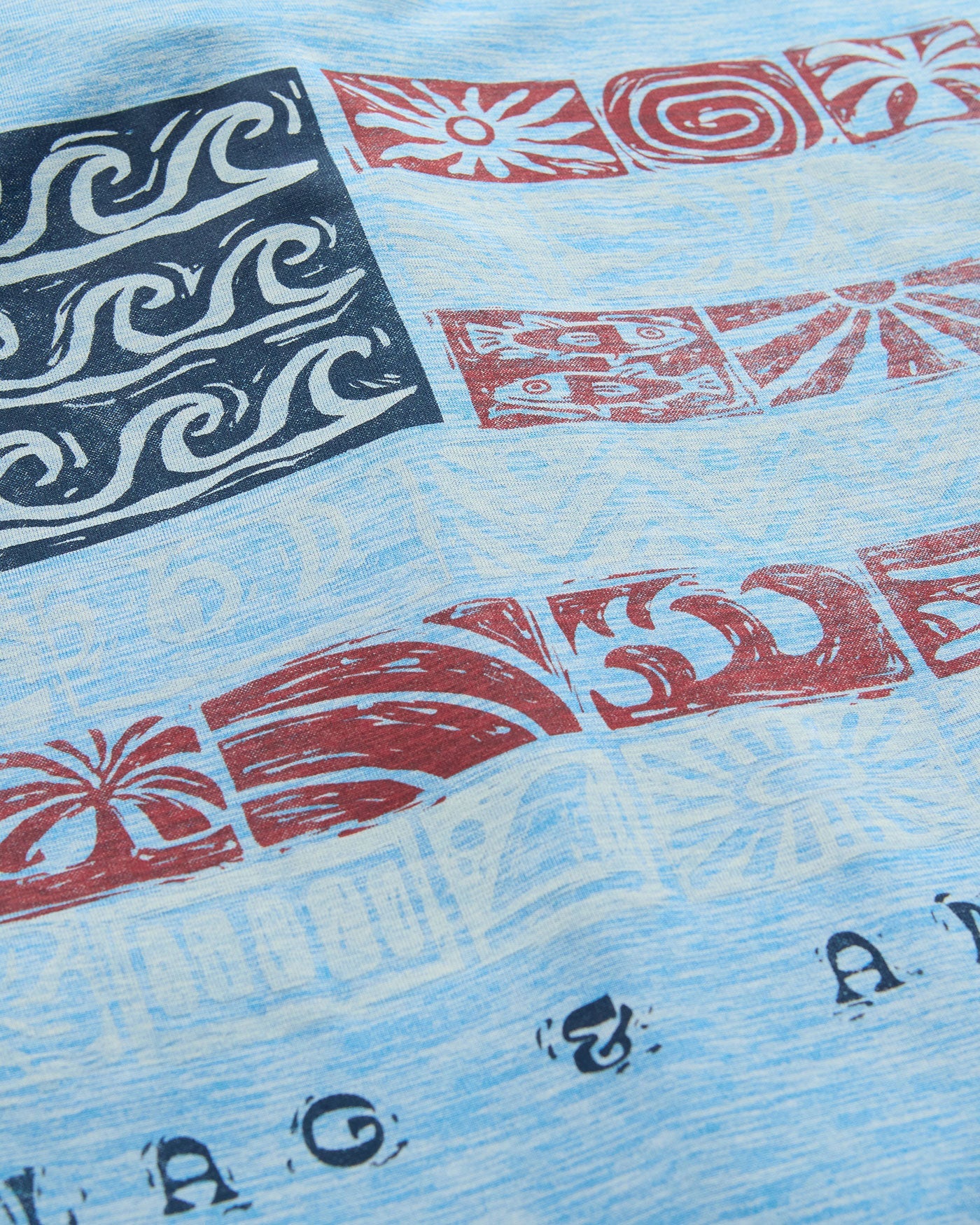 Flag and Anthem | Americana Costal Flag Tee | Blue