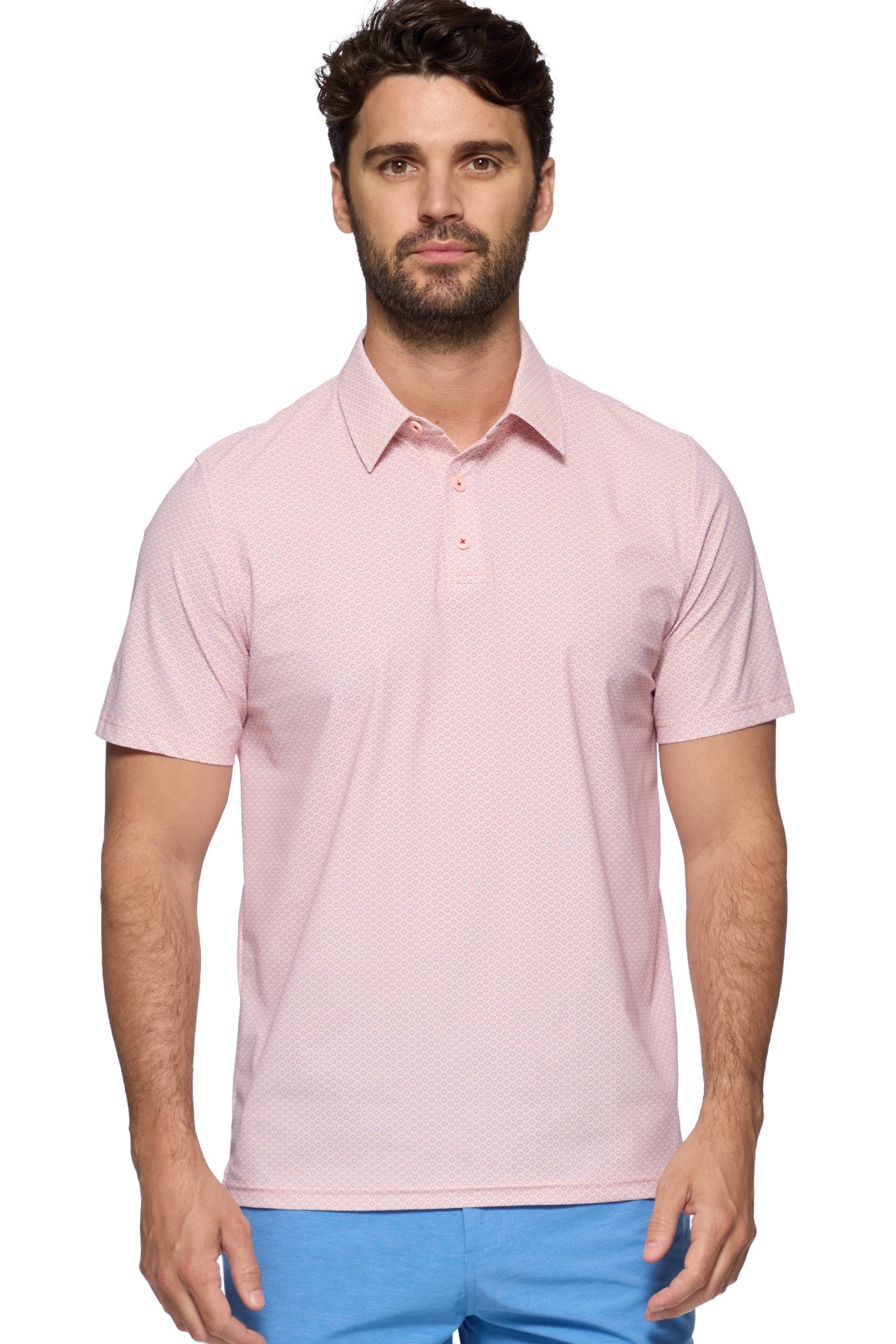 Flag and Anthem Stateline Performance Polo - Geo Dot