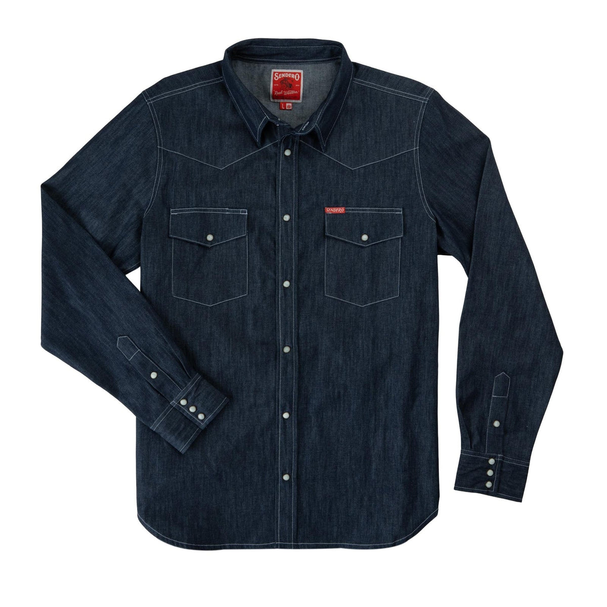 Sendero | Wyatt Pearl Snap Shirt | Raw Denim