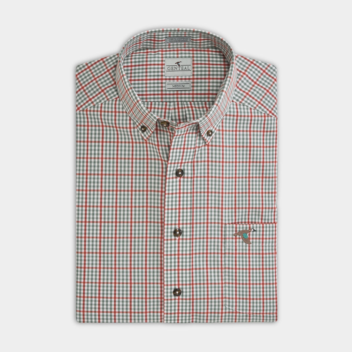 GenTeal | Henderson Cotton Sport Shirt | Orchard