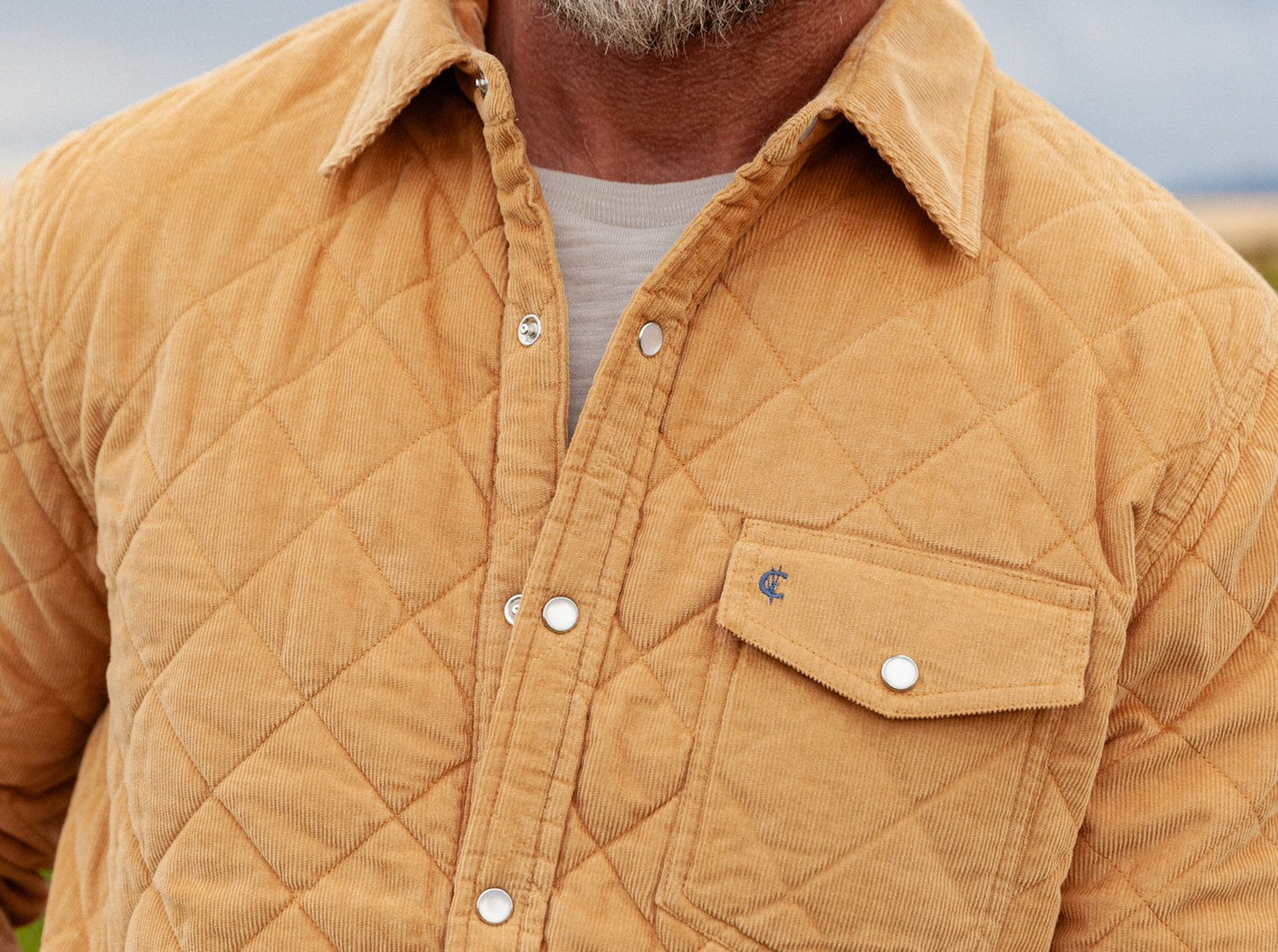 Criquet Corduroy Quilted Jacket - Apple Cinnamon