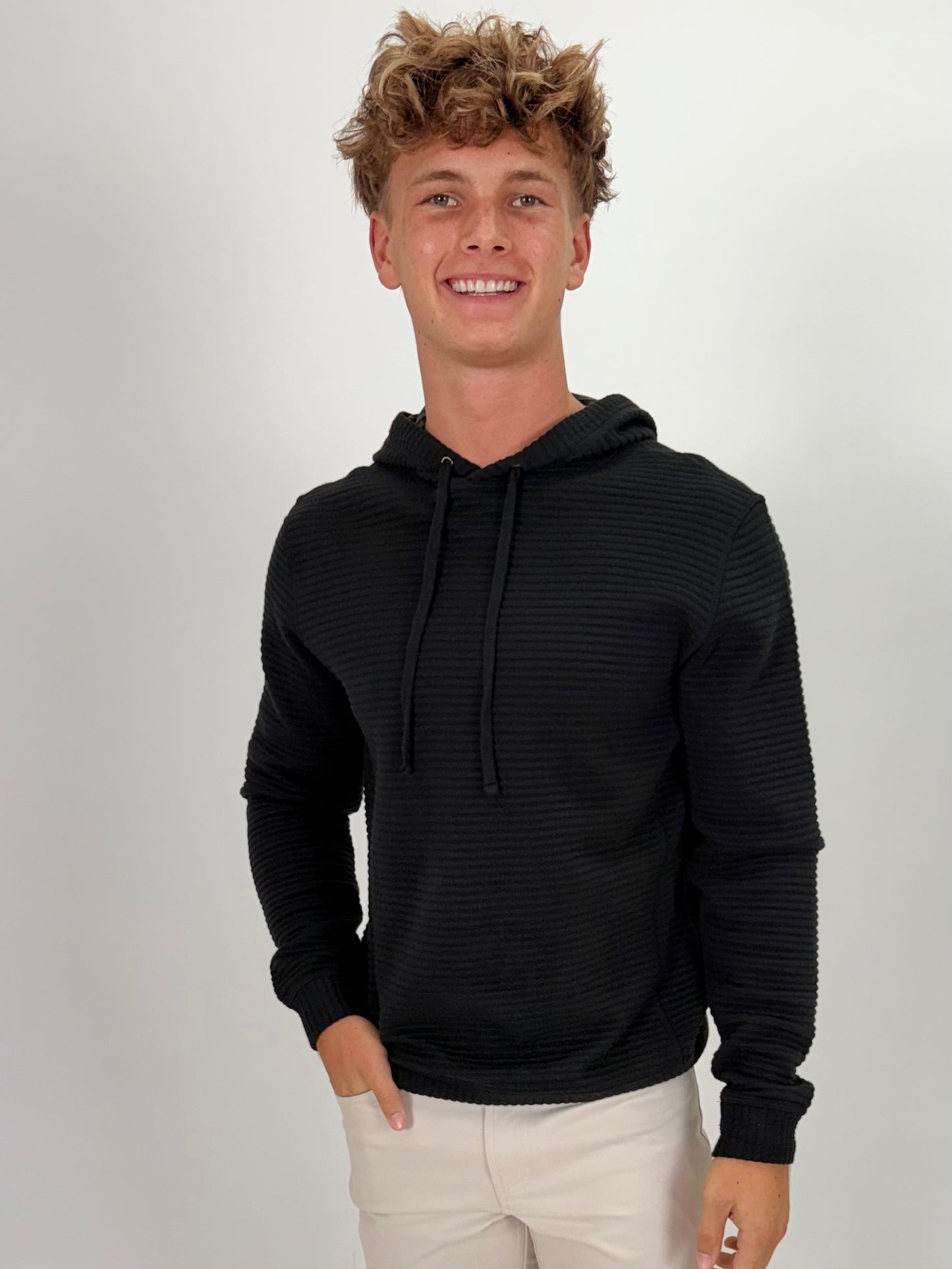 Criquet | Quilted Hooded Sweatshirt | Black Key