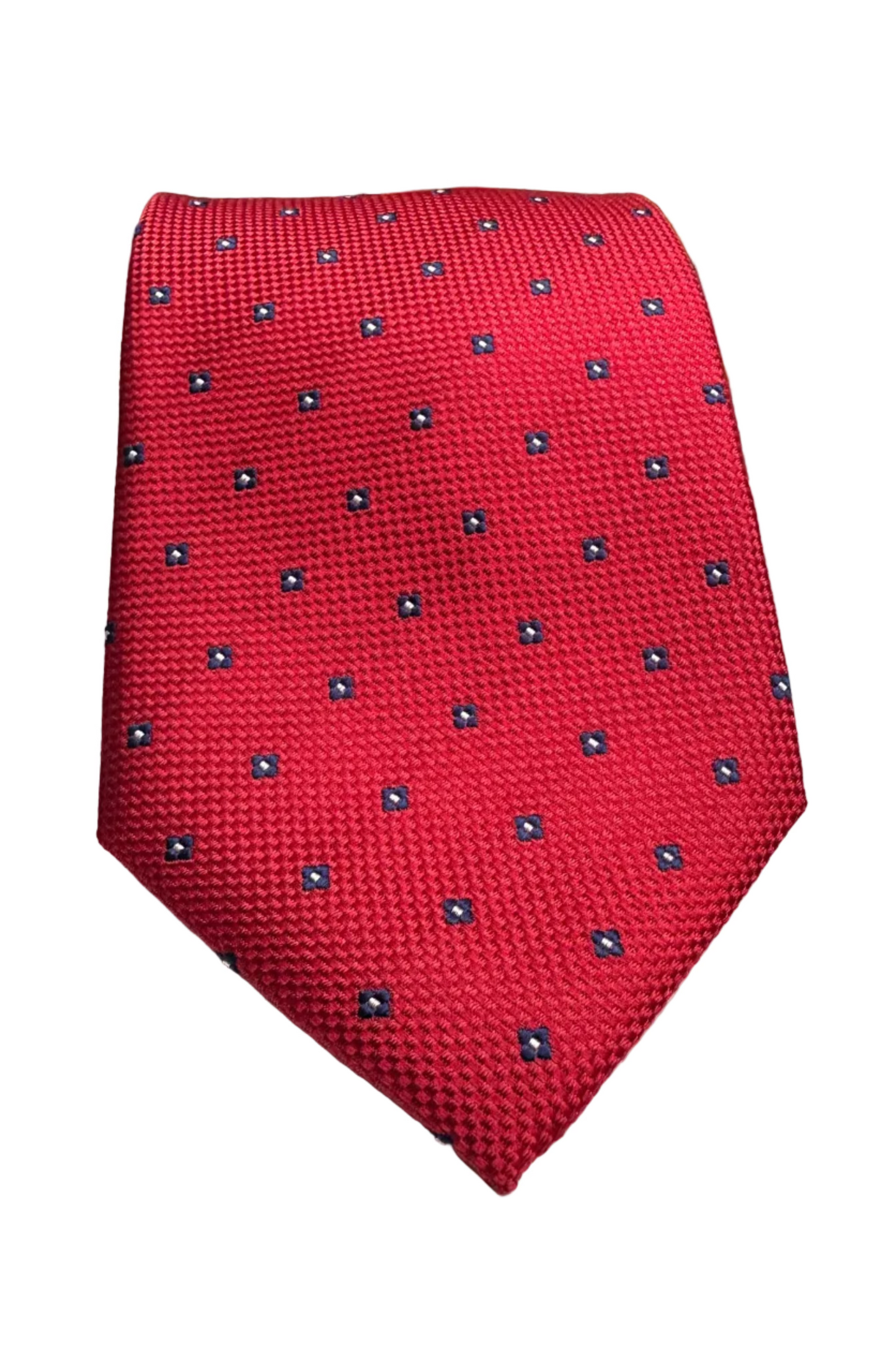 Neck Tie | Navy Pedals | Red