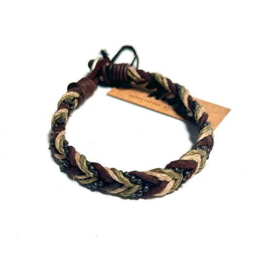 Roosters Men's Collection  Bracelet -Seaweed Braid