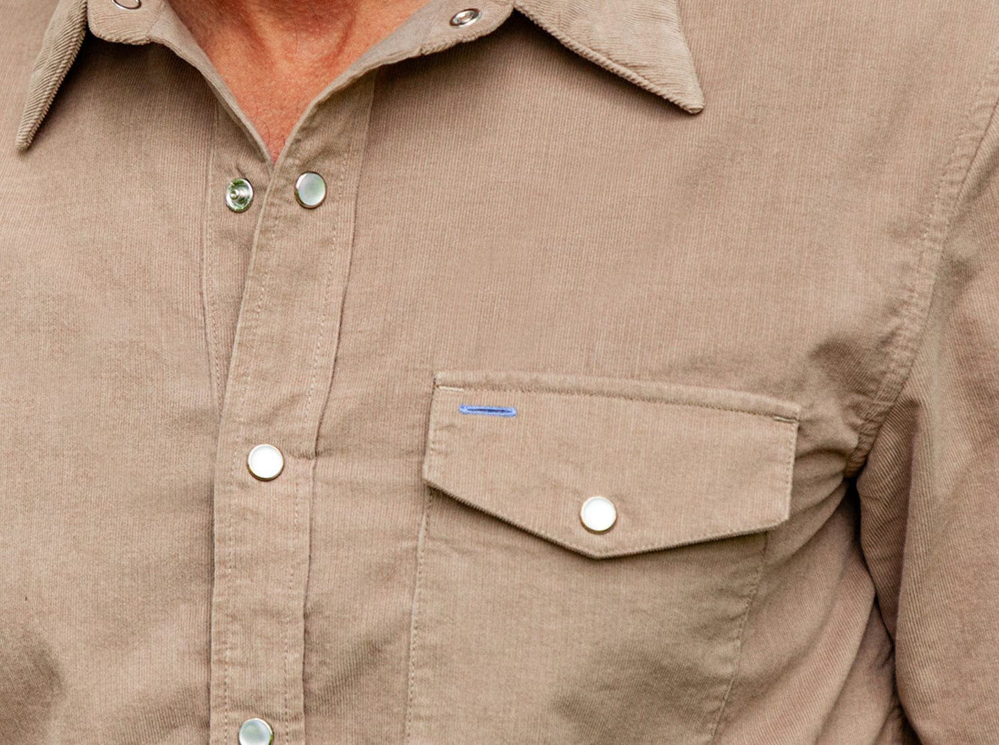 Criquet Short Sleeve Pearl Snap - Irish Coffee