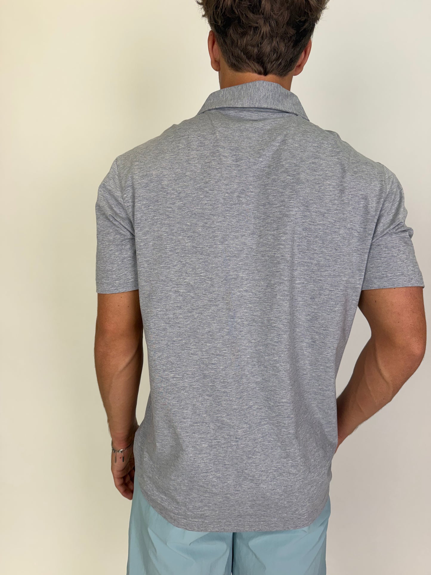 GenTeal Kelley Cotton Blend Polo - Gray
