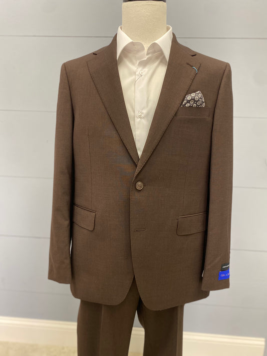 Giles & Jasper Modern Suit Coat - Moroccan Brown