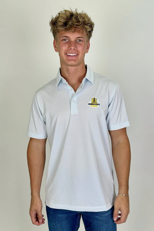 GenTeal Murray State Jacquard Performance Polo - Heritage Blue