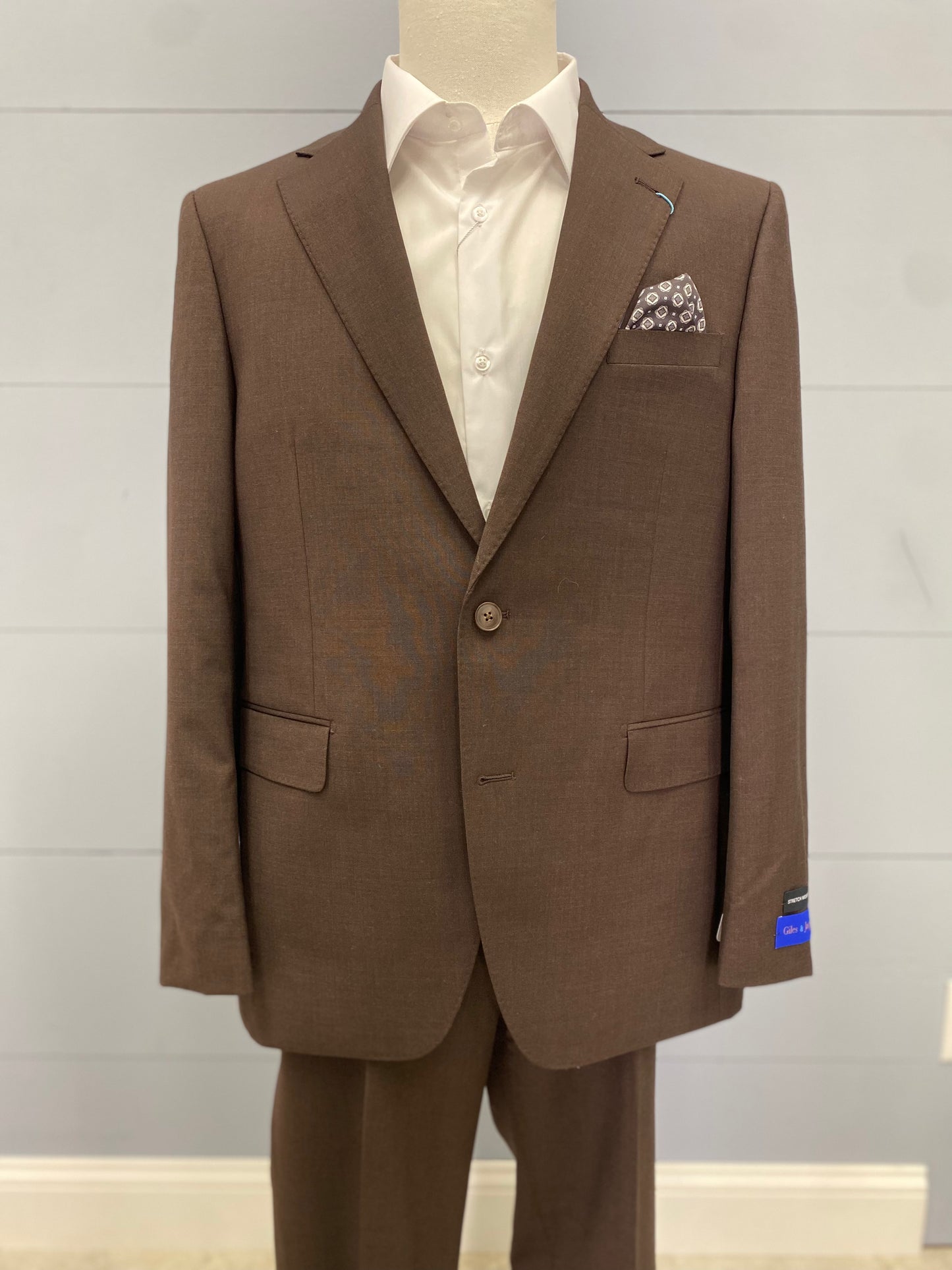 Giles & Jasper Modern Suit Coat - Moroccan Brown