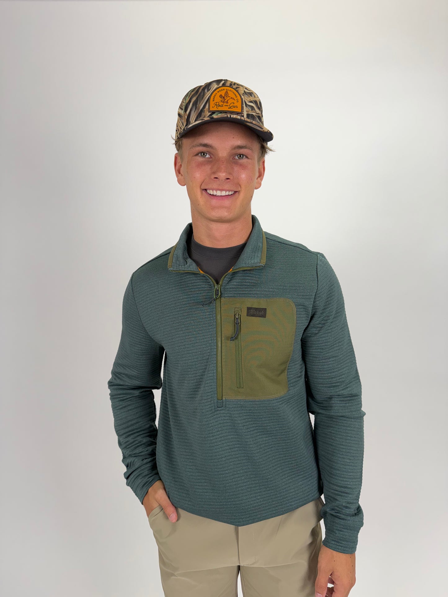 Marsh Wear | Sullivan 1/4 Zip | Mallard Green