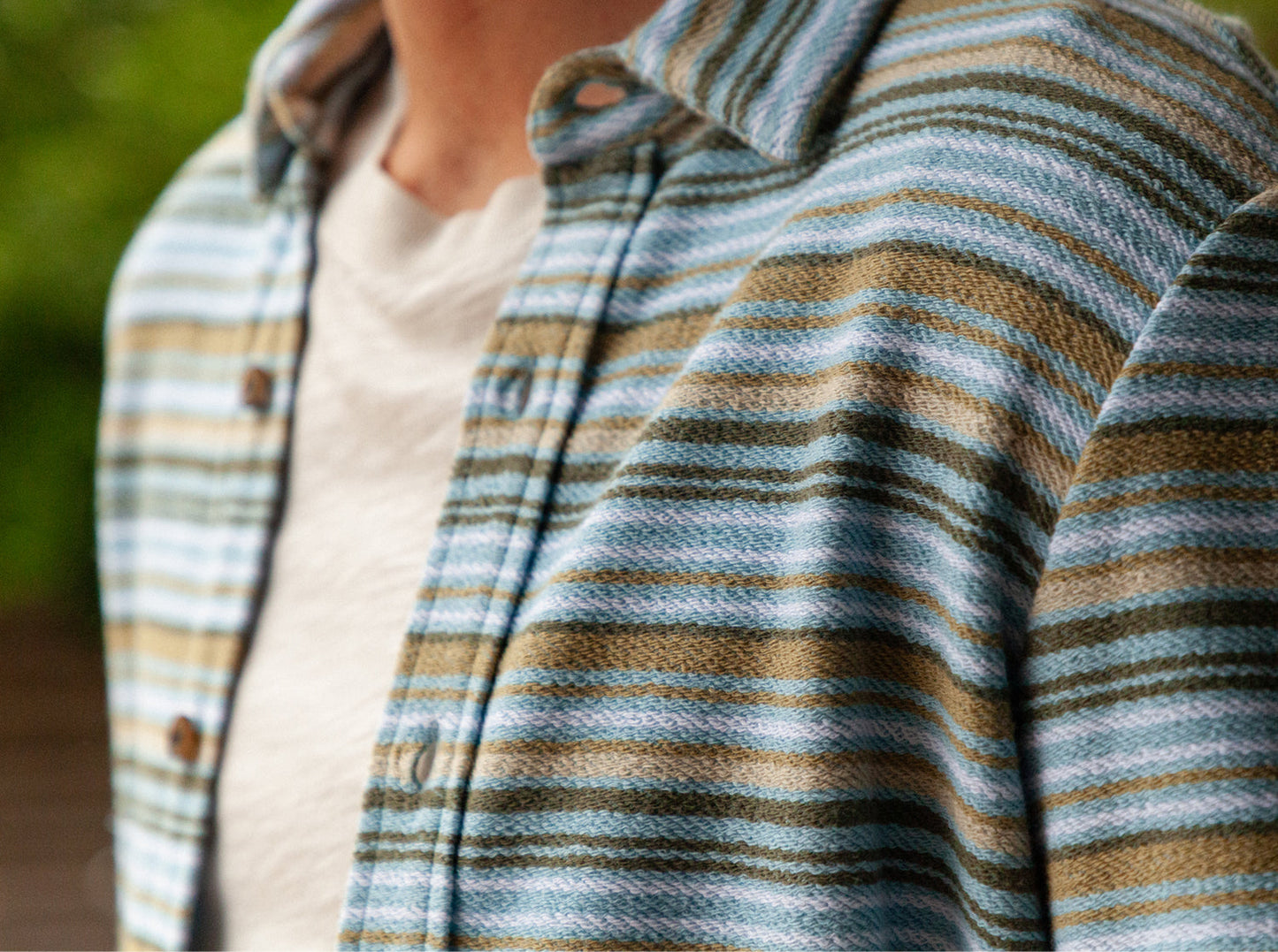 Criquet Mexicali Knit Overshirt - Olive Multi