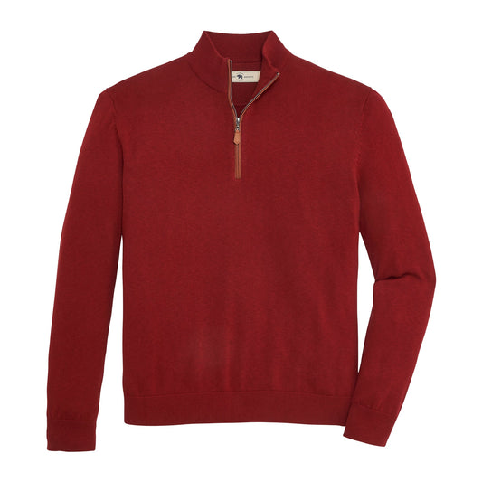 Jackson 1/4 Zip Pullover - Sun-dried Tomato
