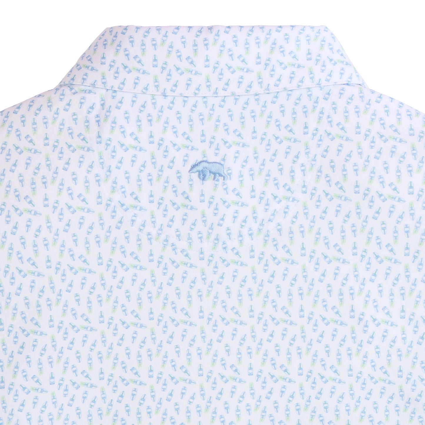 Onward Reserve Leeward Printed Performance Polo - Shale Green