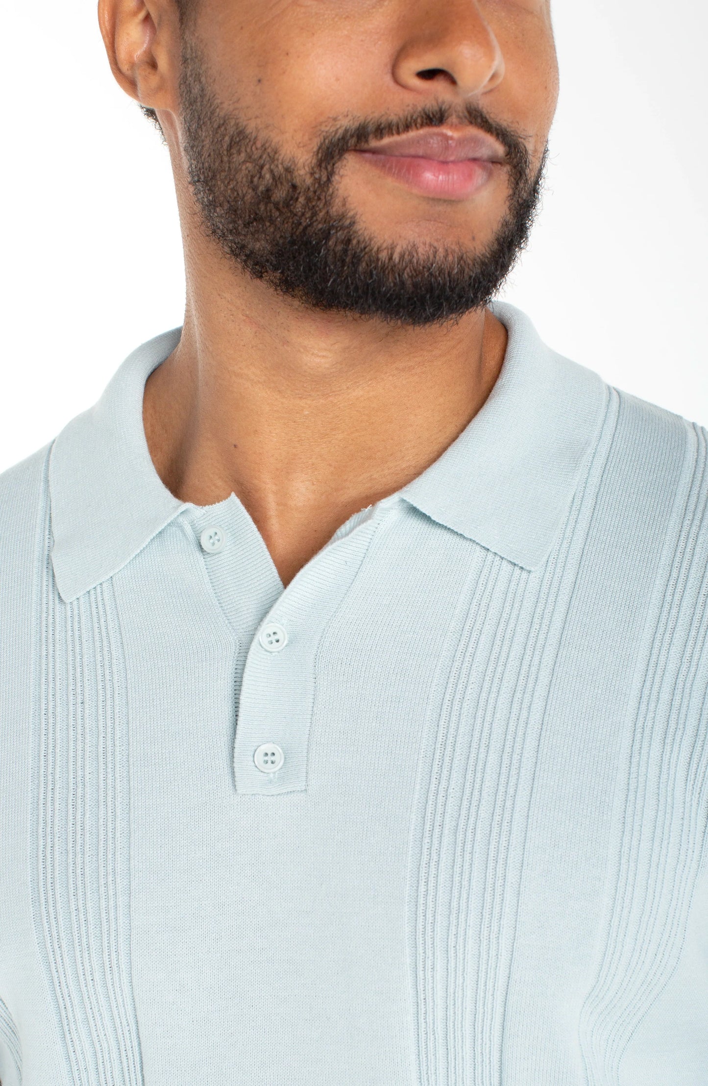 Liverpool Los Angeles | Sweater Knit Polo | Aqua